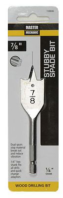 Disston company mm 7/8x4 stub spade bit for sale