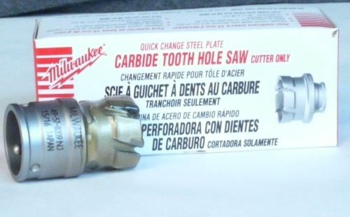 MILWAUKEE 15/16&#034; 24mm CARBIDE TOOTH HOLE SAW Cutter Brand New Box 49-57-8209
