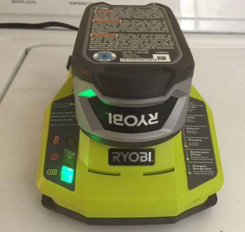 Ryobi P108 18volt 4000mah li-ion battery+P117 Dual Chemistry IntelliPort Charger