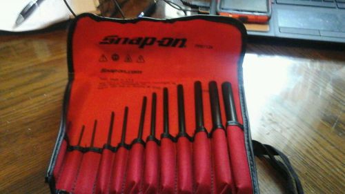 Snap-on 12 pc. roll pin punch set in storage pouch for sale