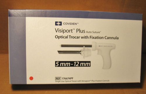 Covidien Visiport Plus Optical Trocar w/ Fixation Cannula. 5mm-12mm.#176674PF