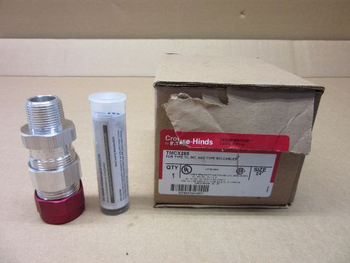 1 NIB CROUSE HINDS TMCX285 3/4&#034; TERMINATOR CABLE FITTING FOR HAZARDOUS LOCATIONS