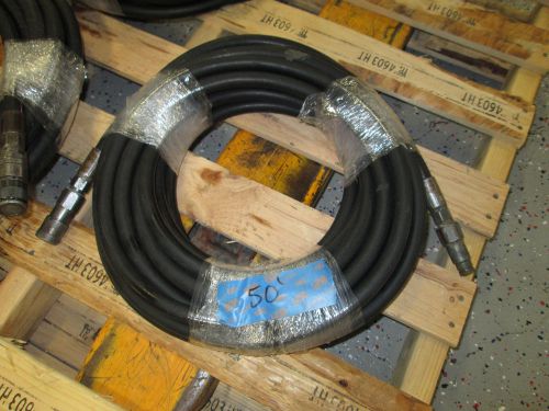 Hydraulic 1/2&#034; hose assembly 50&#039; long w/flush-face quick disconnect coulpers for sale