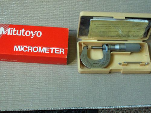 MITUTOYO 101-117 Micrometer,0-1 In,0.0001 In,Friction