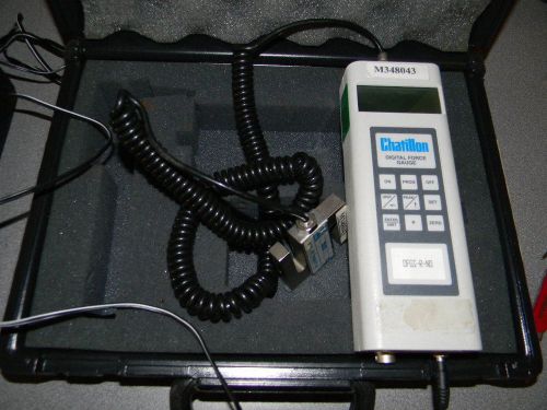 Chatillon dfgs-r digital force gauge w 50 lb x 0.02 lb sensor for sale