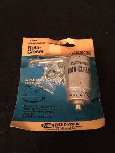 IVES Rota-Closer For Wood Or Aluminum Doors C930F65 New