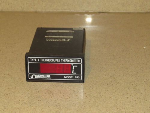Omega type t thermocouple thermometer model 650 (oma) for sale