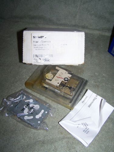 SIEMENS POWER CONTROLS TH192S SINGLE TEMPERATURE THERMOSTAT &amp; WALLPLATE