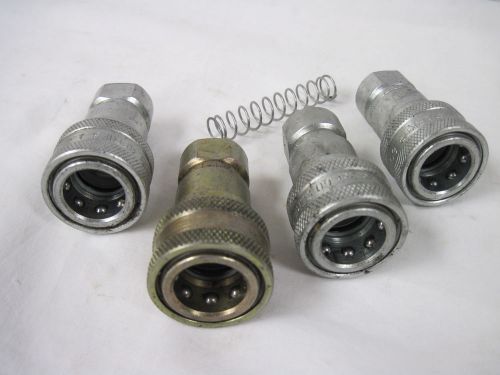 Nos 4 parker 60 series hydraulic couplings, h3-62 female pipe threads........mz for sale
