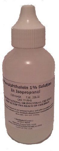 NEW Phenolphthalein Indicator 2oz Dropper Bottle