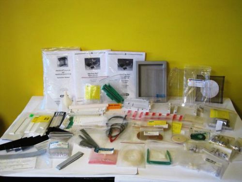 Huge lot of Bio-Rad Owl IBI Electrophoresis Accessories Comb Well Manual Cell