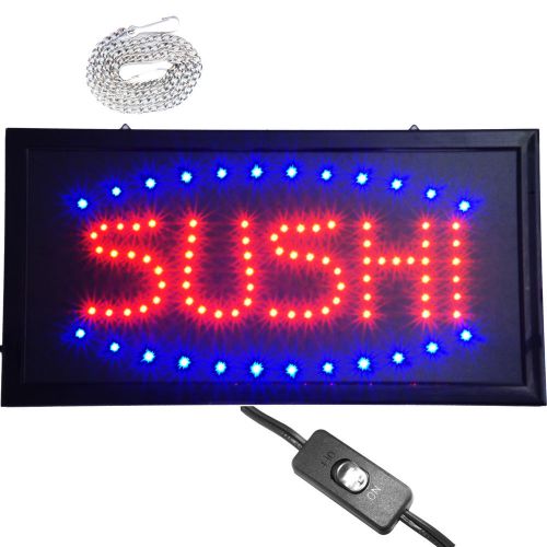 Bright Sushi LED Open Sign Japanese Food Ramen Shop Store izakaya Fish Bar Roll
