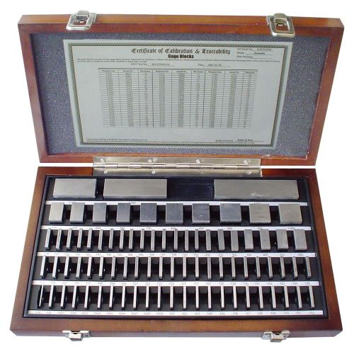 81 piece square steel gage block set (grade 3/grade as-1) (4101-0005) for sale