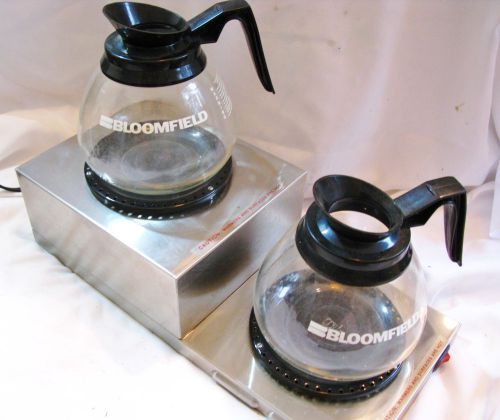 bunn 2 burner coffee warmer model WL2  120 volt &amp; Pots