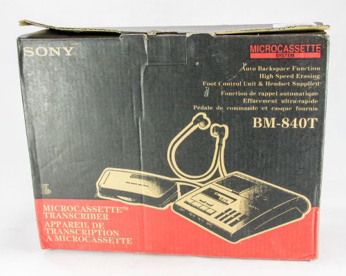 SONY BM-840T Micro Cassette Desktop Transcriber - NEW, Box is Open