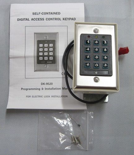 Aei single relay output digital access control keypad model no. dk-9520 for sale
