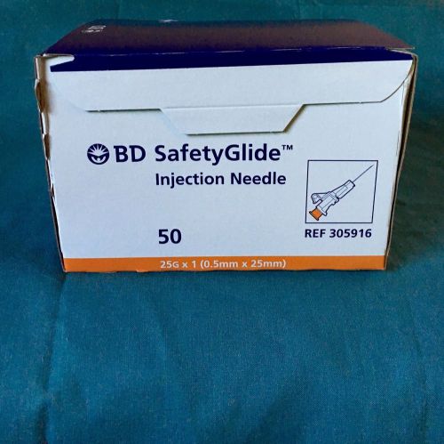 BD Safety Glide Needle, 305916 25G x 1 Case of 50*