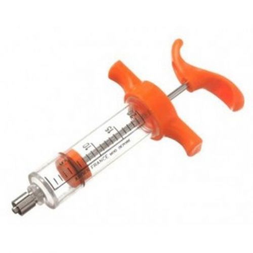 Ardes nylon 20cc livestock syringe vaccinators one hand operation luer-lock for sale