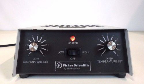 Fisher scientific 11-718-2 two heatblock heating dry bath incubator w/ 2 block for sale