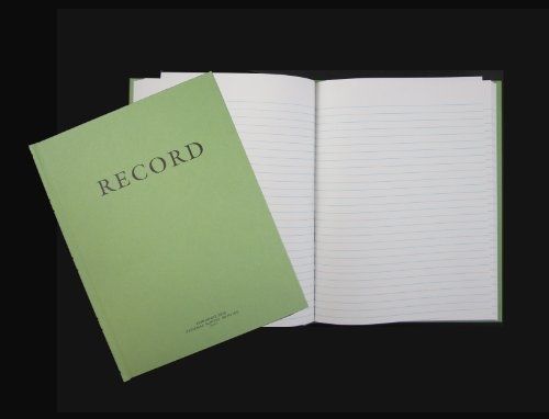 United Book Press Green Military Log Book, Record Book, Memorandum Book, 8 X