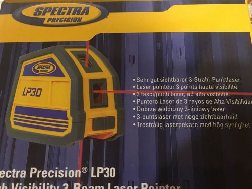 Spectra Precision LP30 Laser Level 3 Beam Point  wCarrying Case Trimble
