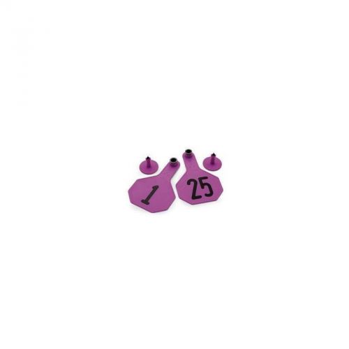 Y-tex medium cattle ear tag purple numbered 101-125 for sale