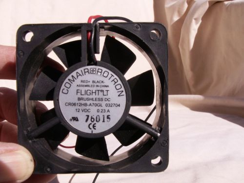 Comair Rotron Flight LT Brushless DC Fan CR0612HB-A70GL  12 VDC Part # 19032704A