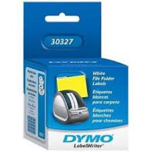 Dymo 30327 White File Folder Labels 130 3 7/16&#034; x 9/16&#034; New