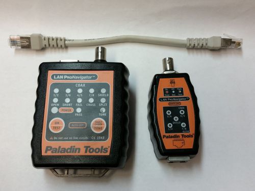 Paladin Tools 1543 PA1543 LAN ProNavigator Data Coax Tester Kit