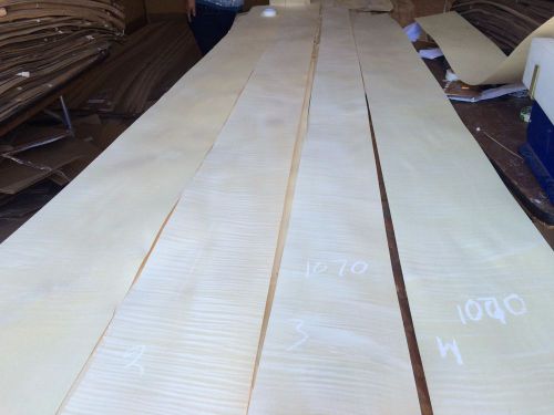 Wood Maple Figure Veneer  123x6.5,8,9.5,10,total 4  pcs RAW VENEER  1/46 N1070.