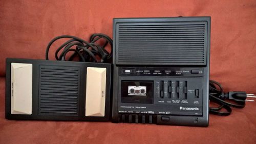 Panasonic Microcassette Transcriber Recorder Model RR930 Foot Pedal Excellent