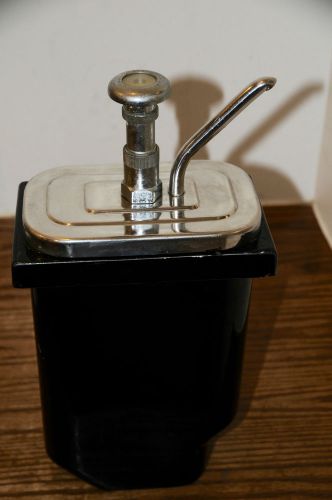 Vintage Hall Porcelain Soda Fountain Shop Jerk Syrup Dispenser Ice Cream Pump...