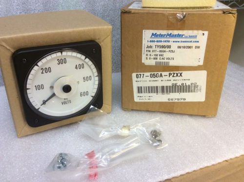 METER MASTER SWITCH BOARD 0-150V 600 AC ACV-TRMS METER 077-05GA-PZXX NEW $199