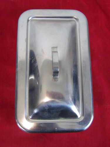 STAINLESS STEEL JAPAN 18-8 STERILIZATION DINSINFECTING TRAY WITH LID MEDICAL