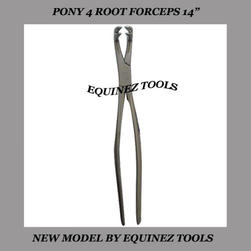 PONY 4 ROOT FORCEPS 14&#034;, Extraction Forcep, Hand Crafted, S,Steel, Dental,Equine