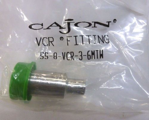 Cajon/Swagelok 316 SS VCR Face Seal Fitting, Male Weld Gland SS-8-VCR-3-6MTW