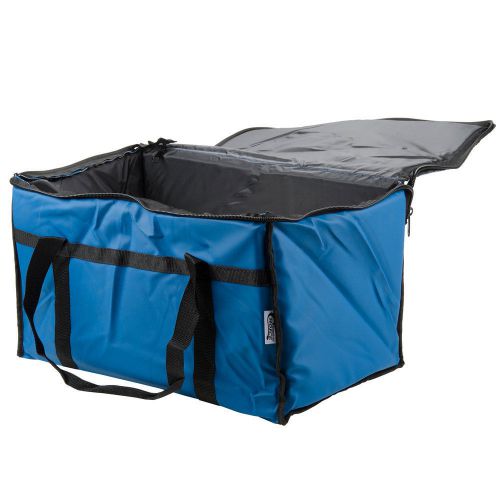 23&#034; x 13&#034; x 15&#034; Blue Insulated Nylon Food Delivery Bag / Pan Carrier
