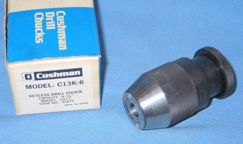 Cushman C13K-6 Keyless Drill Chuck 0&#034;-1/2&#034; Capacity #6 JT Mount - New Old Stock