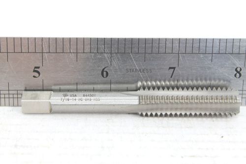 Tap for thread cutting/chasing-7/16&#034;x14-nc-high speed steel-made in usa#131 for sale