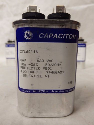 Lot Of 63 GE Dielektrol VI 3f 660 VAC 50 / 60 Hz 27L6011S Capacitor A1000AFC (H5