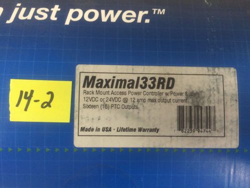 ALTRONIX Maximal33RD Rack Mount Access Power Controller w/ Power Supply