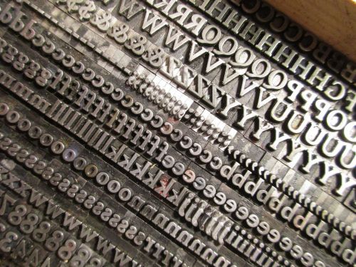 Letterpress Lead Type 18 Pt. Cheltenham Bold  H86