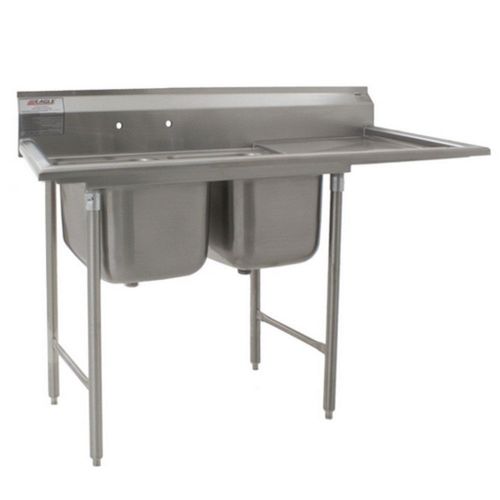 Eagle group 412-16-2-18r, stainless steel commercial compartment sink with two 1 for sale