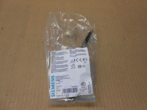 1 NIB SIEMENS 3SY3-122 PLUG CONNECTOR 3SY3122 6 POLE + PE