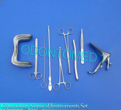 Gynecology Surgical Instruments Kit Forceps , Sims+Graves Speculum Large