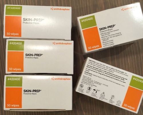 Smith &amp; Nephew Skin Prep Protective Wipes  #420400 - Lot of 5 boxes = 250 wipes