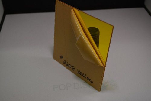 acrylic  plexiglass  sheet  Yellow color # 2208 1/8&#034; x 31.7/8&#034; x 23.7/8&#034;
