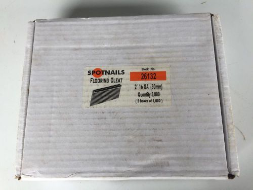 1 Carton of Spotnails 2&#034; 16G. Flooring Cleats, 5000 Total/5bxs/Carton 1,000/Box