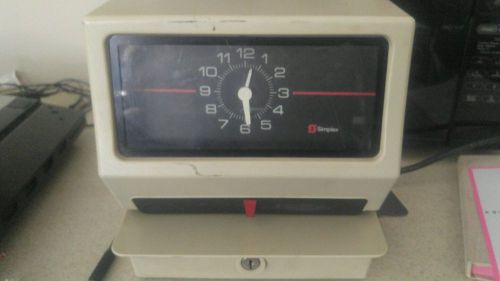 Simplex time recorder clock punch in model 2 a/c power, parts or fix for sale