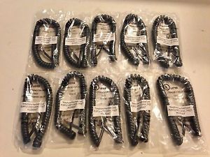 10-pack new replacement 7&#039; handset curly cords for avaya ip / digital phones for sale